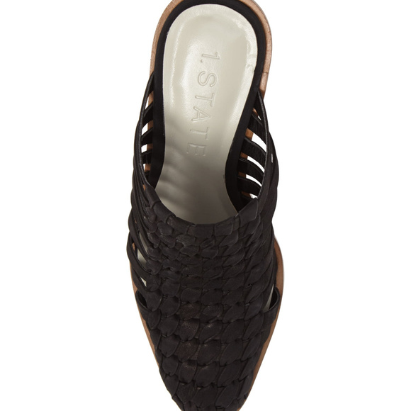 1.STATE Leather Woven Mule, Black SALE FIRM $ - Picture 5 of 7
